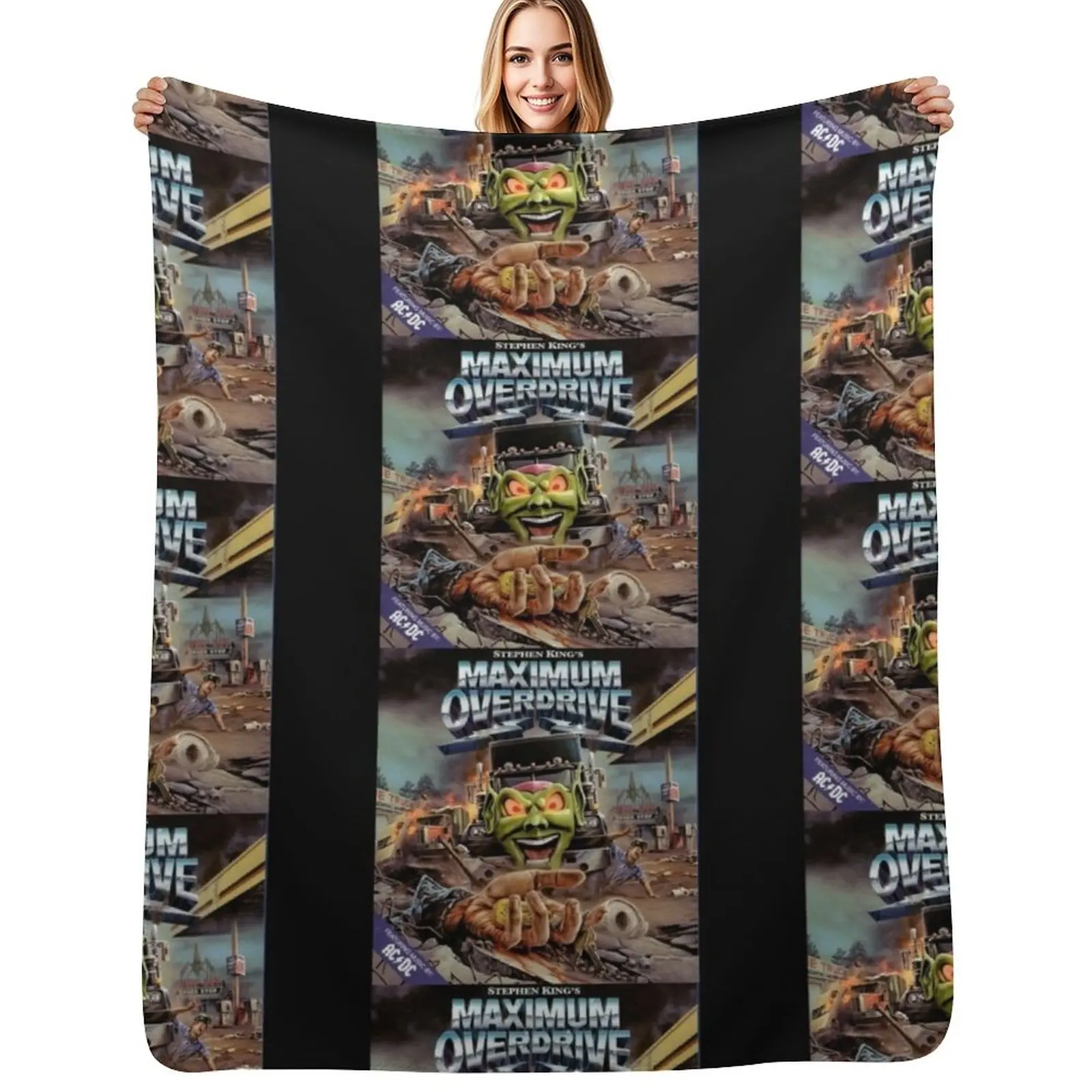 

Maximum Overdrive Design Throw Blanket Soft Big Nap wednesday Comforter Blankets