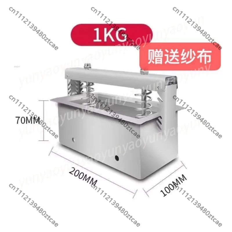 1-3KG Stainless Steel Meat Press Mold, Double Spring Pressure Design Ham Bacon Making Tool, Homemade Lunch Meat Press Machine
