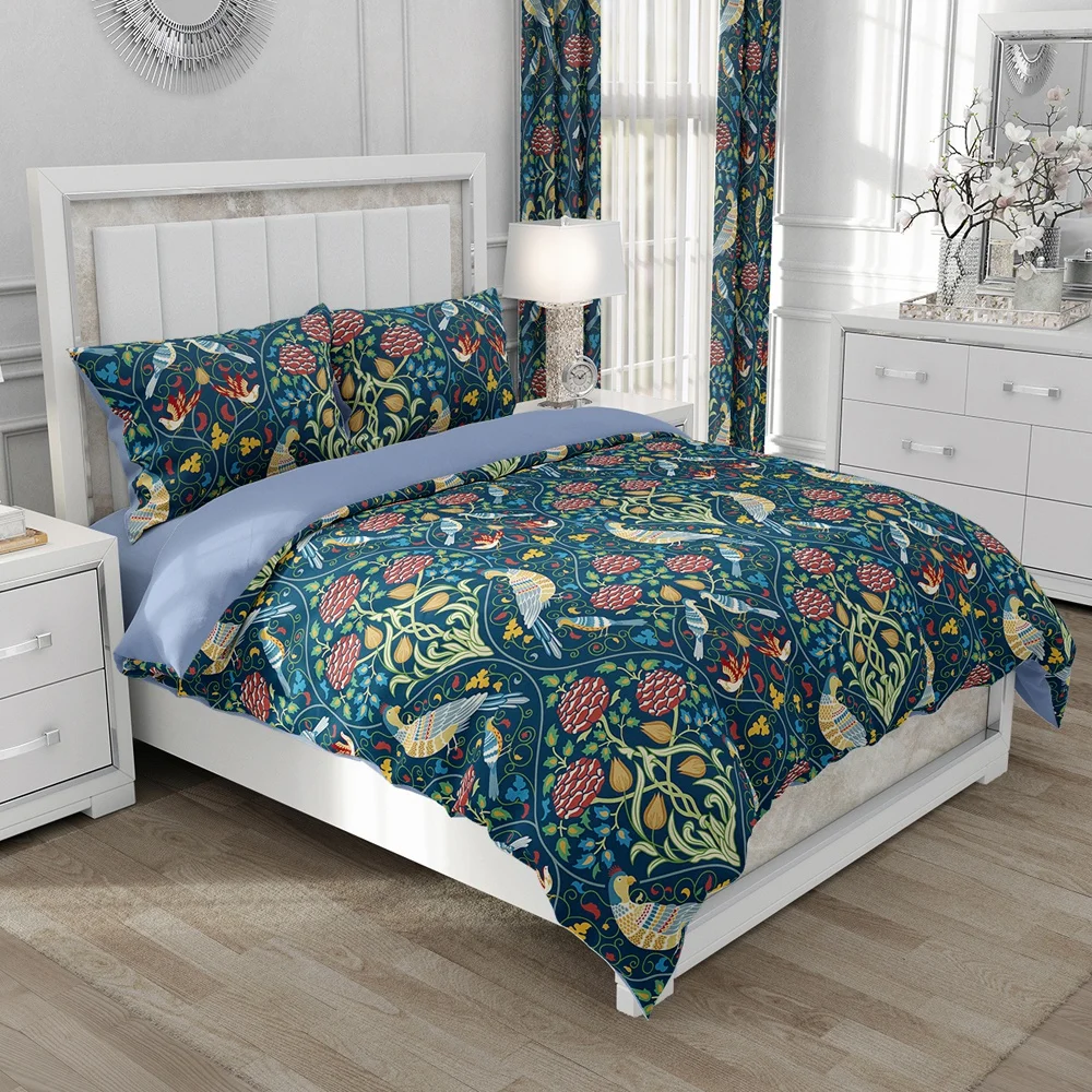 Nordic Bedding set Linens Duvet cover set Queen/King/Euro size Bed Set Blanket/Quilt Covers for home floral Bedclothes Toucan