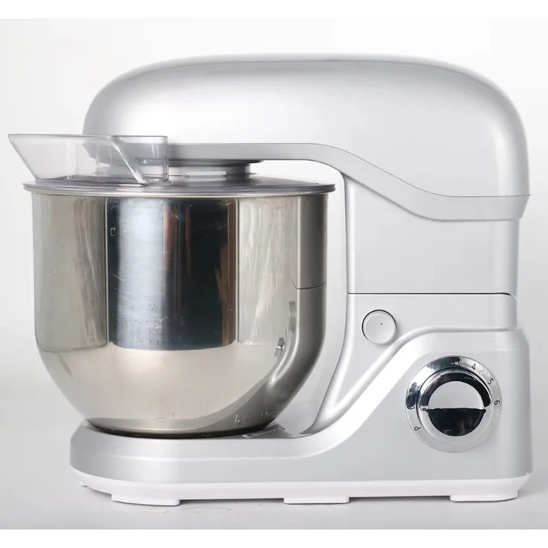 عرض الاستوديو المباشر SM-858 1800W 5L BS خلاط عجين الكيك الفضي