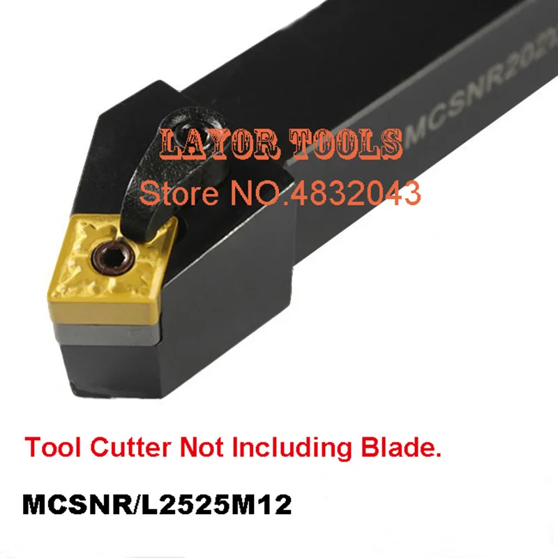 

MCSNR2525M12 CNC Turning Lathe Machine Tools Lathe Cutting Tools 45 degrees External Turning Tool Holder 25*25*150mm