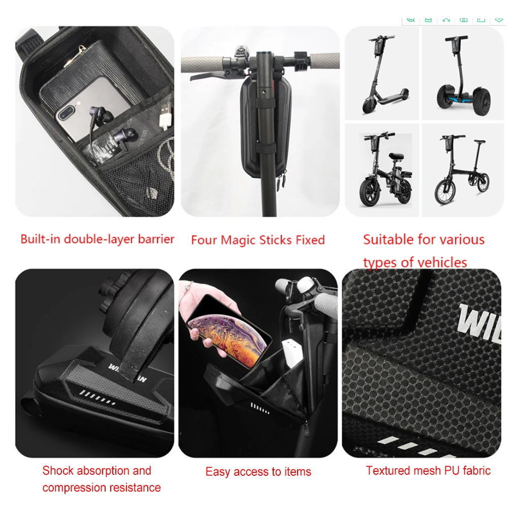 2L/3L Universal Electric Scooter Bag Accessories Adult Waterproof for Xiaomi M365 Scooter WILD MAN Front Bag Bike Bicycle Par