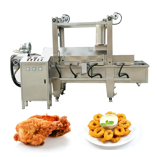 Customize Industrial Continuous Frying Machine Continuous Fryer Machine Continuous Gas Donut Fryer