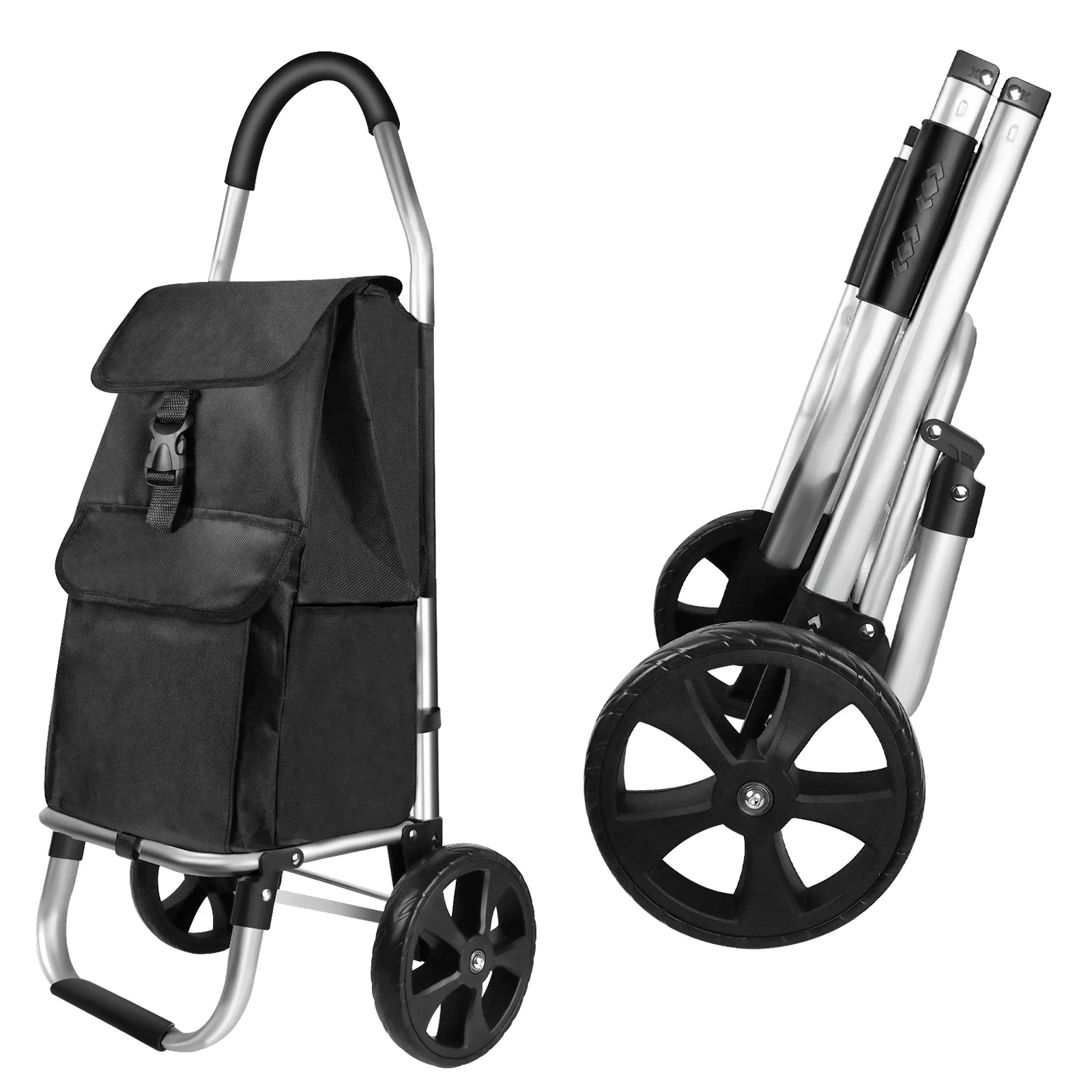 Einkaufswagen, großer, leichter, faltbarer Trolley, wasserdichte Tasche, 2 Räder, groß, leicht, faltbar