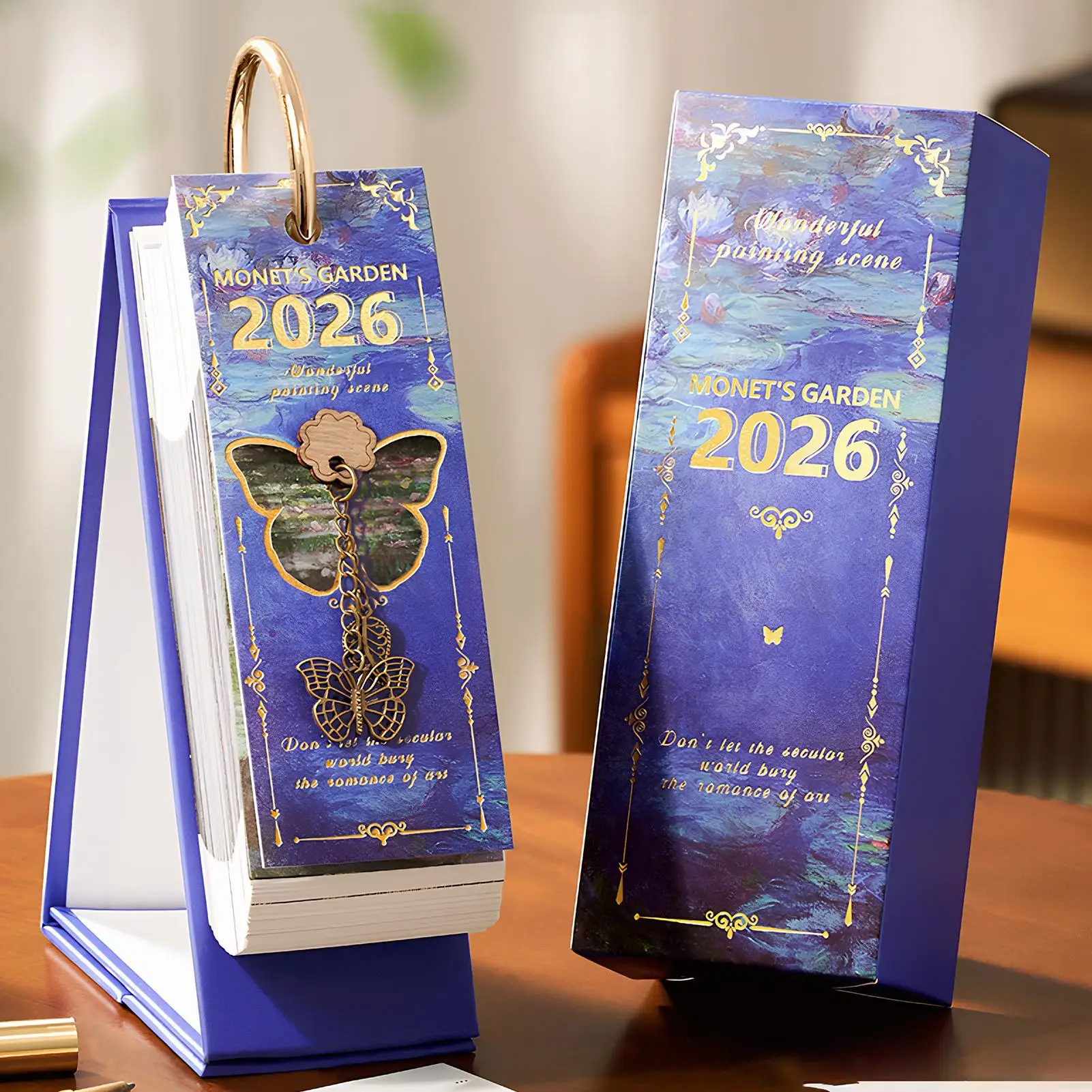 

Настольный календарь 2026, картина маслом, планировщик расписания, стоячий календарь для семьи, школы, класса, рабочего места, кухни, кабинета