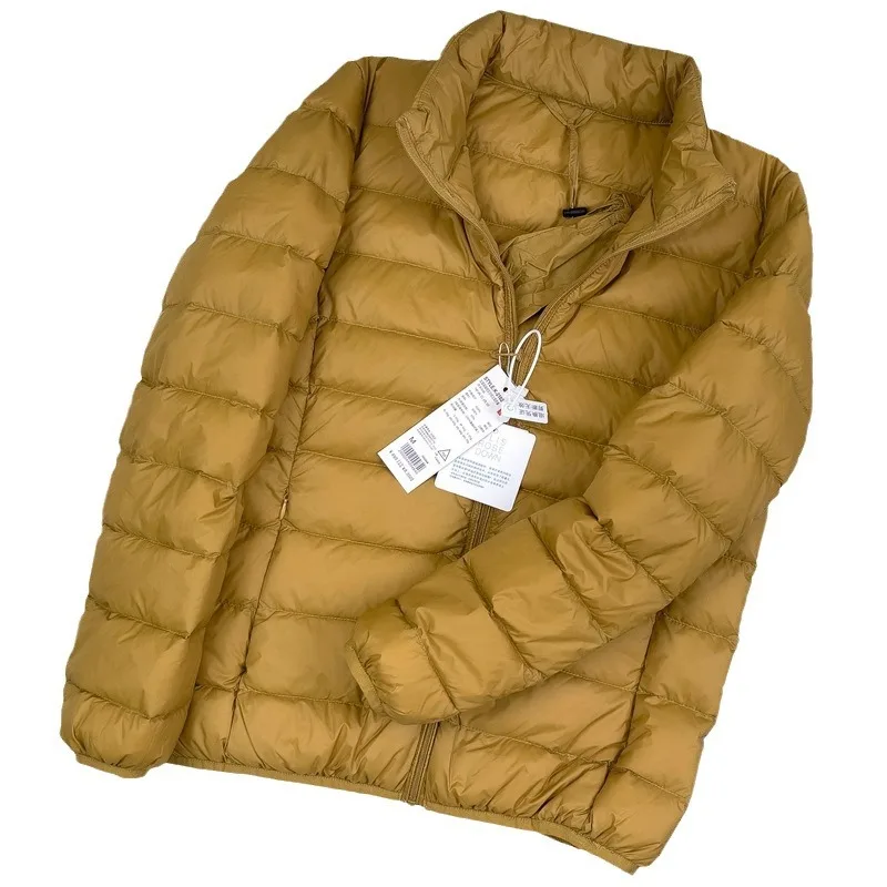 

90 White Duck Down New Lightweight Down Jacket for Women Standing Collar Short Plus Size Lightweight Fashionable and Portable