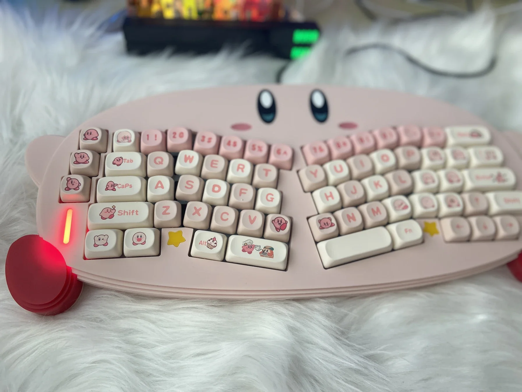 

Acrylic Shell Alice Mechanical Keyboard Kit Wired Single-mode Hot Swappable Ergonomic GASKET Custom Gaming Keyboard 67key