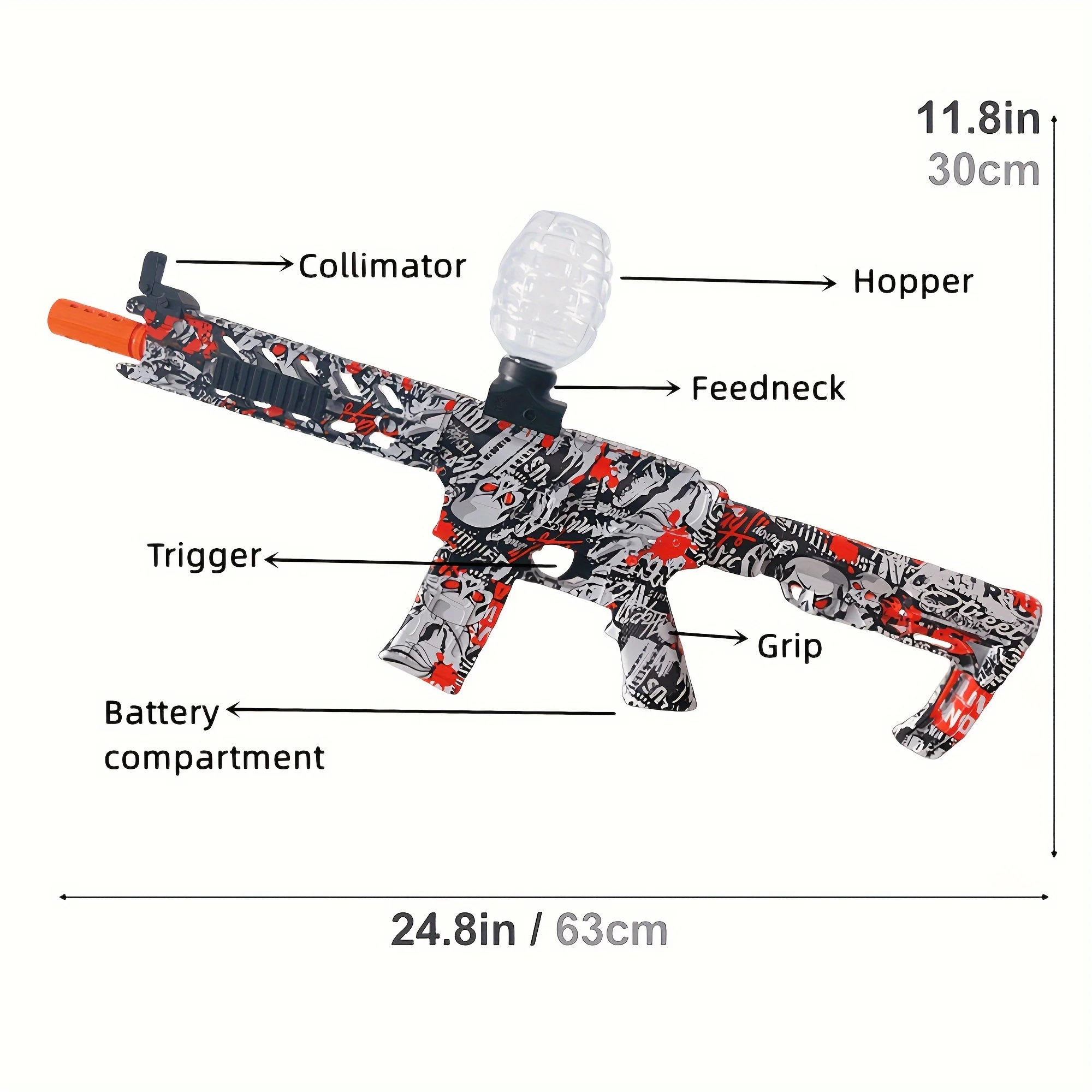 الكرة الكهربائية الناسف، كرات عالية Orbeez بندقية الأداء الكرة الناسف بندقية لعبة باردة بندقية، قابلة للشحن رش العاب كروية للخارجية