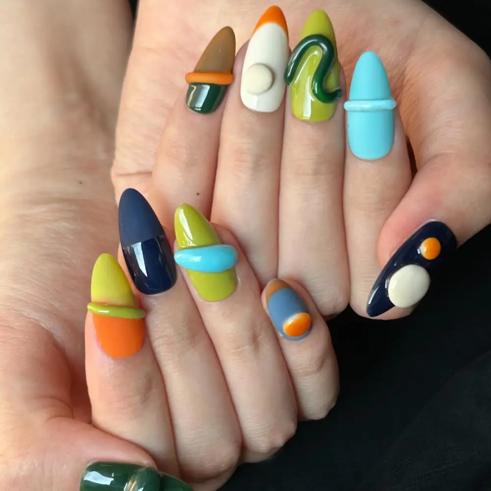 10Pcs Handmade Manicure Long Almond Fake Nails 2024 Cute Ballet Limited Nails Press On Nails Design with Adhesive Nail File Set