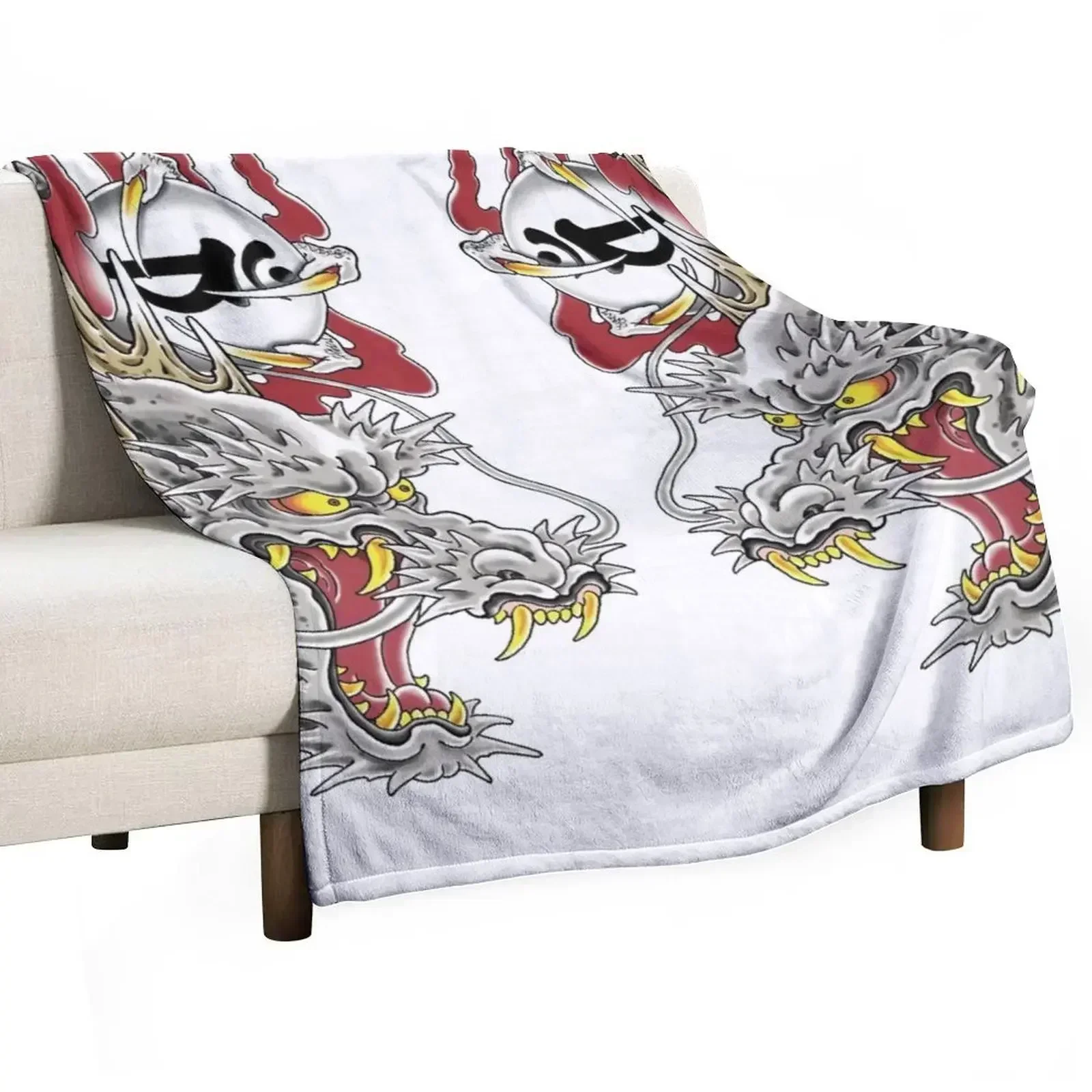 Kiryu Kazuma Dragon Tattoo Yakuza Throw Blanket Kid'S For Baby Bed Warm Soft Plaid cosplay anime Blankets