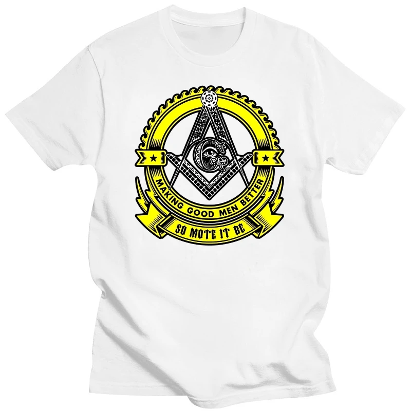 

Making Good Men Better So Mote It Be. Freemason Badge T-Shirt. Summer Cotton Short Sleeve O-Neck Men's T Shirt New S-3XL