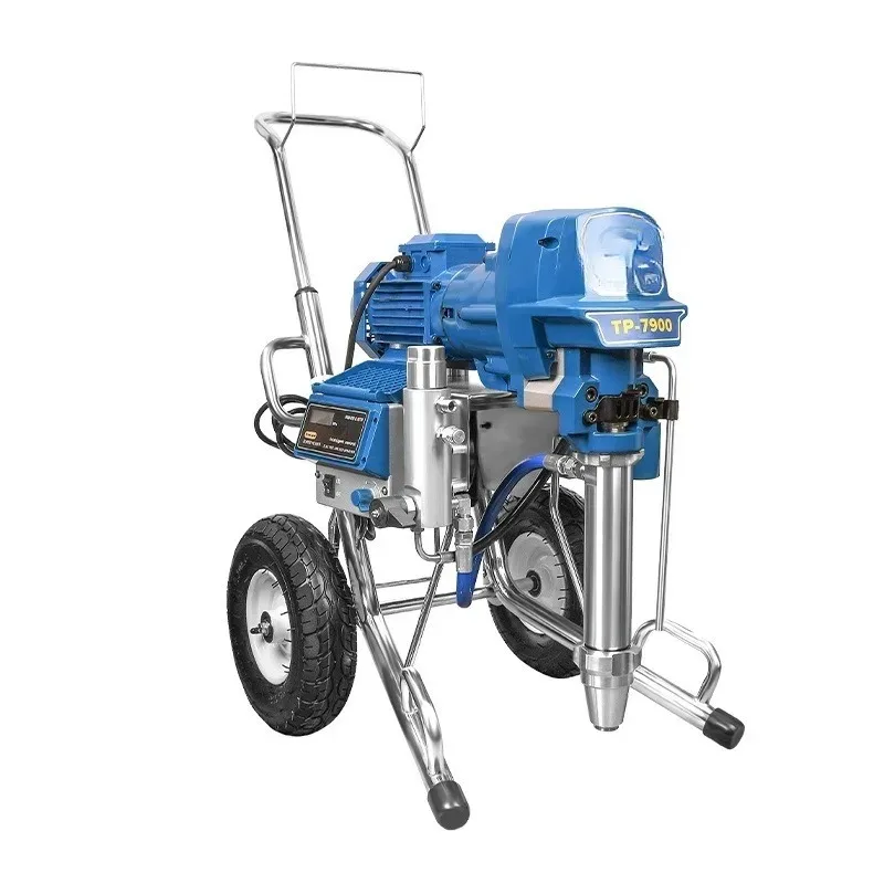 

high pressure airless paint color steel tile latex paint waterproof interior and exterior wall putty spraying machine