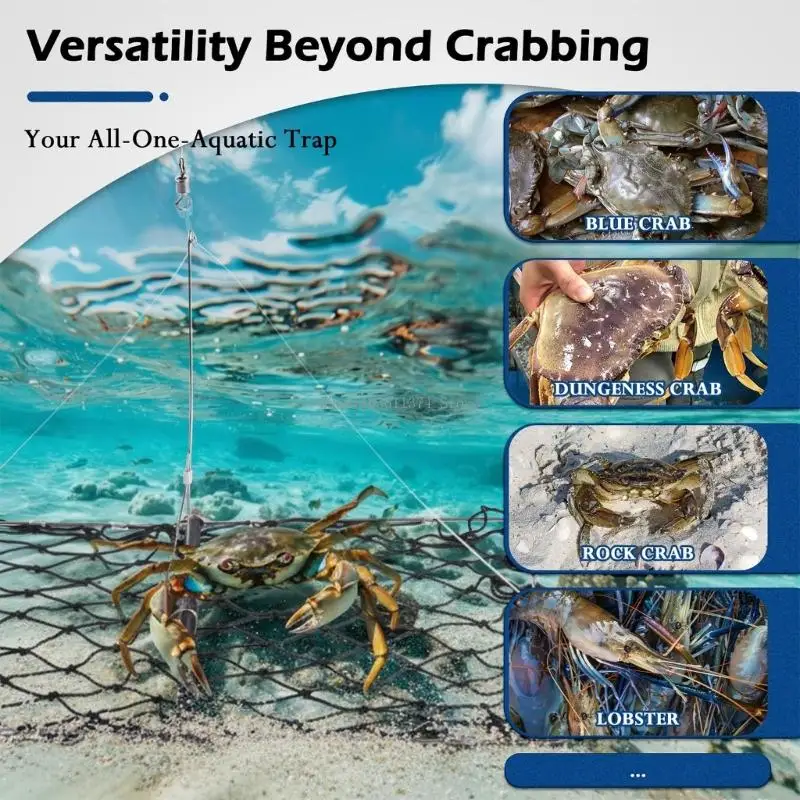 

Castable Crabbing Net Fishing Accessory for Enhances Fishing Experience
