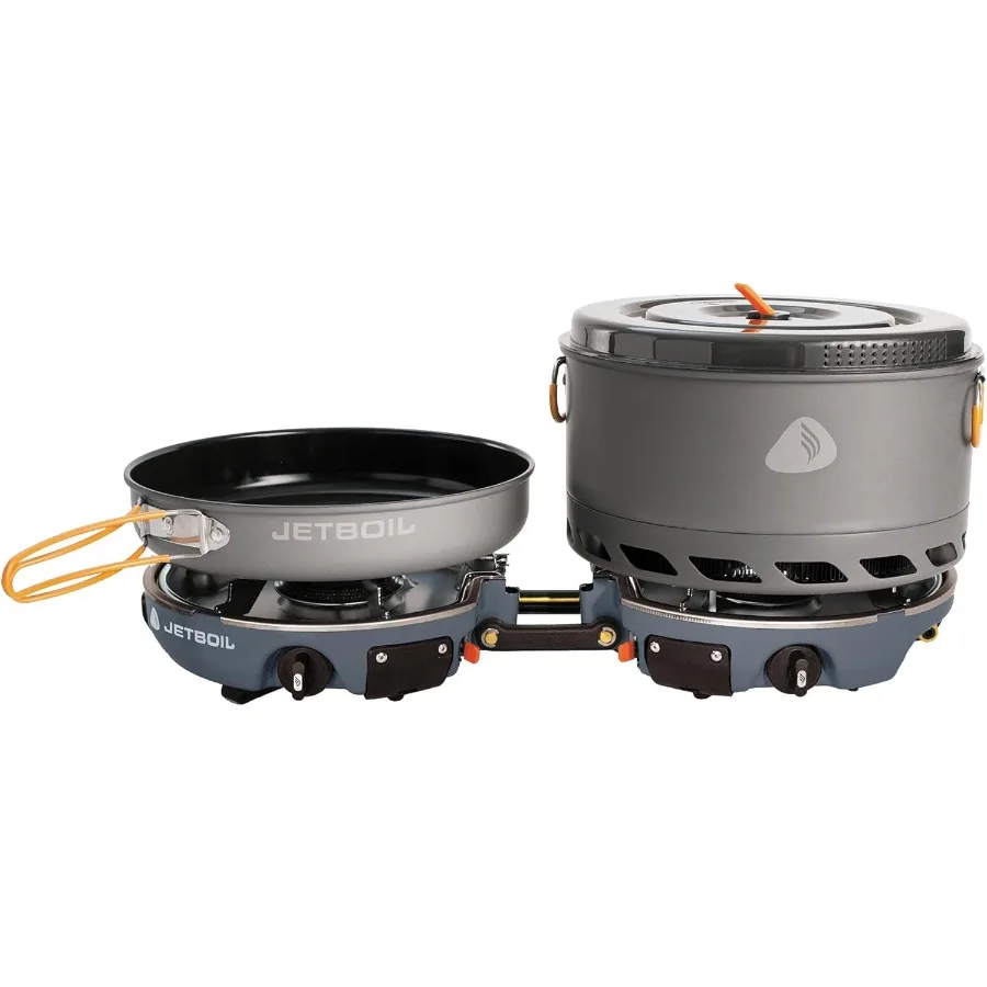 

Genesis Basecamp Backpacking and Camping Stove Cooking System with Portable Camping Cookware for Outdoor Adventures Compact Des