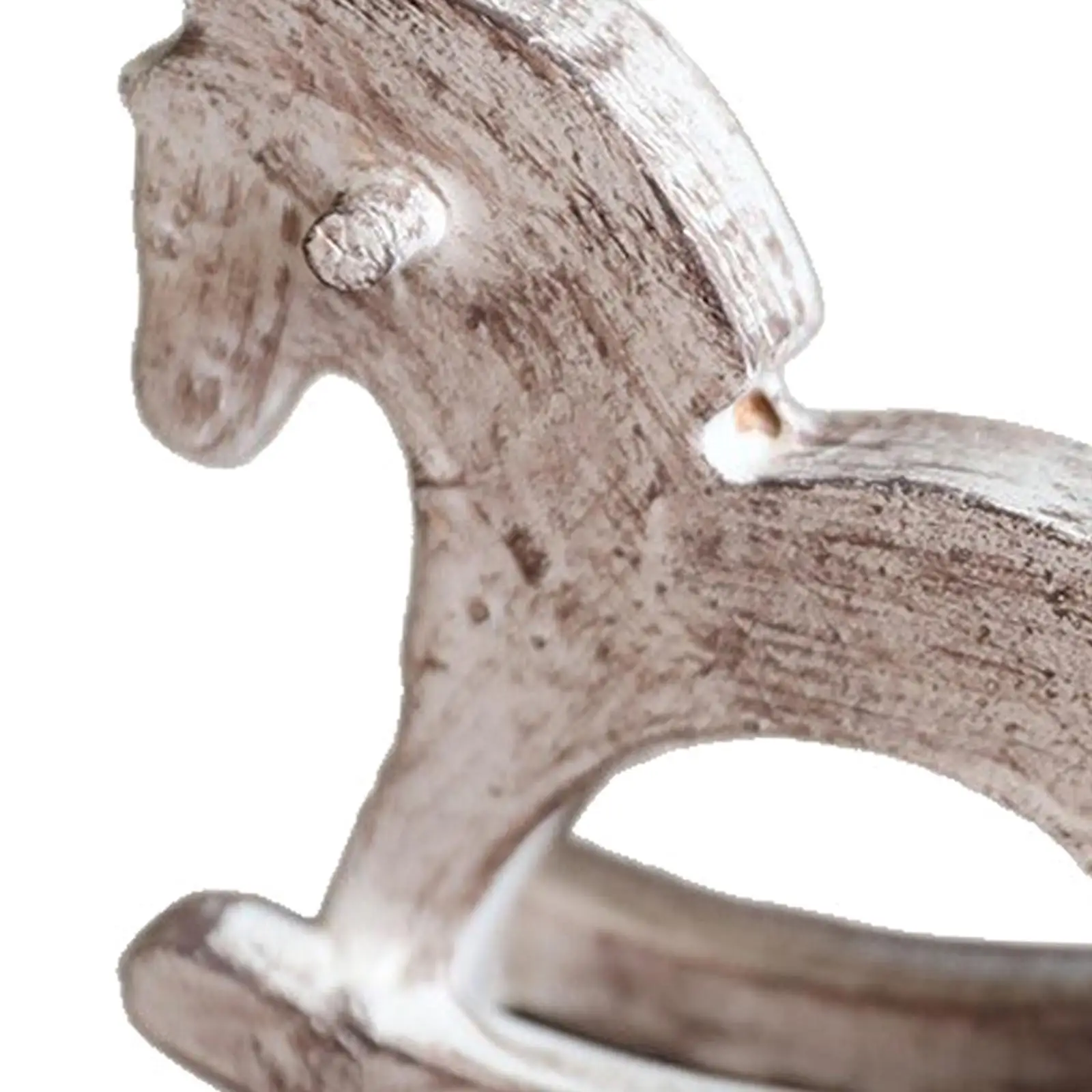 Wooden Rocking Horse Decoration,Art Furnishing Craft Centerpiece Ornament,Home Decor,Horse Statue Small