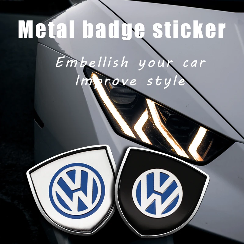 Emblema metálico 3D para coche, adhesivo decorativo para ventana de coche, para Volkswagen VW RLine R Golf Amarok T5 Phaeton ID3 Tiguan GTI, accesorios