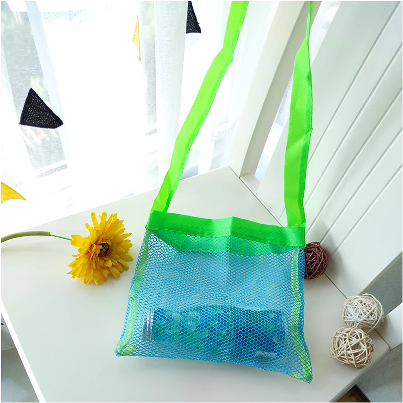 Children Sand Away Protable Mesh Bag Kids Toys Storage Bags Swimming Large Beach Bag for Towels Women Cosmetic Makeup Bag