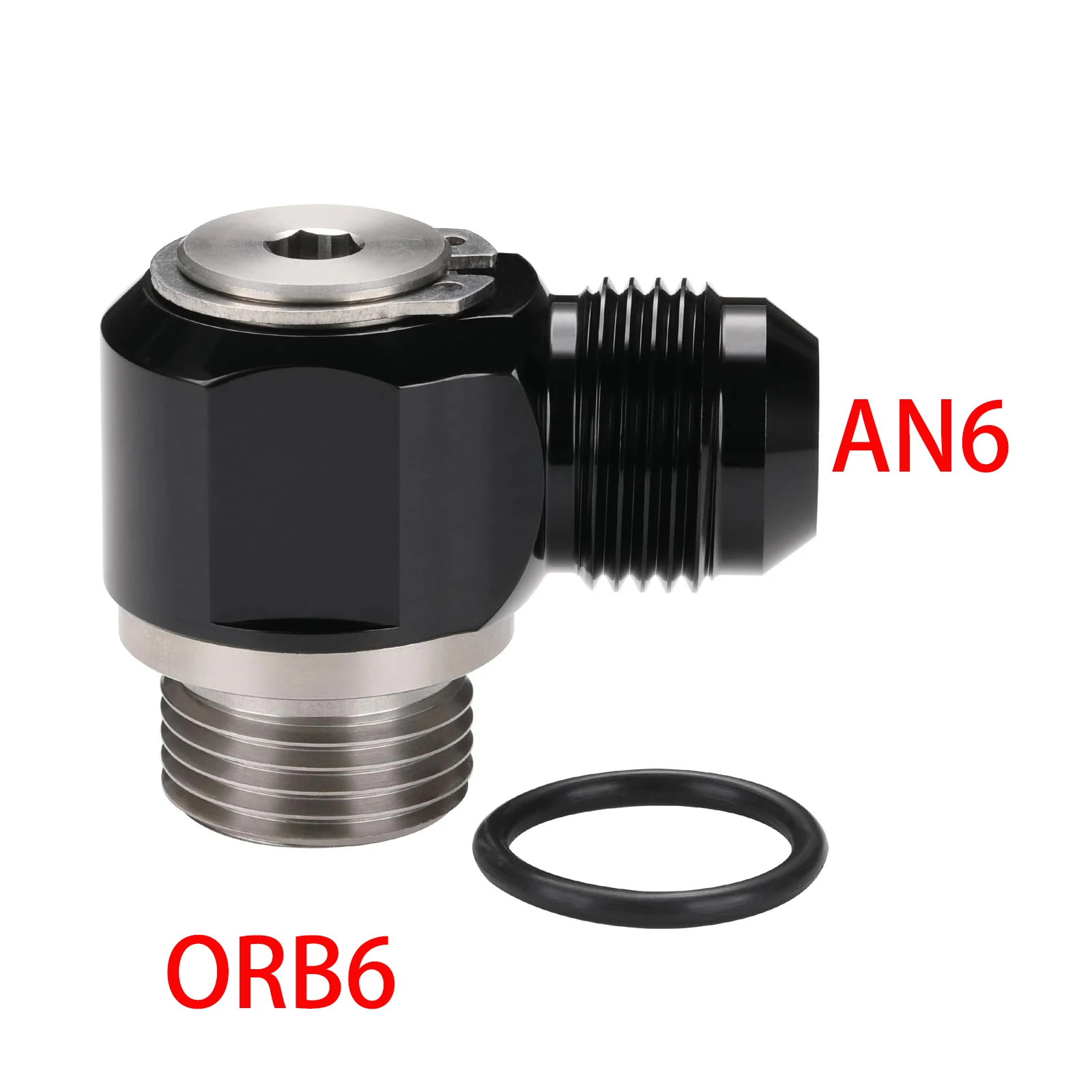 AN6 AN8 AN10 Turbo Brake Hose Fittings For Motorcycle & Automotive Stainless Steel Adapter Black Bolt Ring ORB6/ORB8/ORB10 view 6