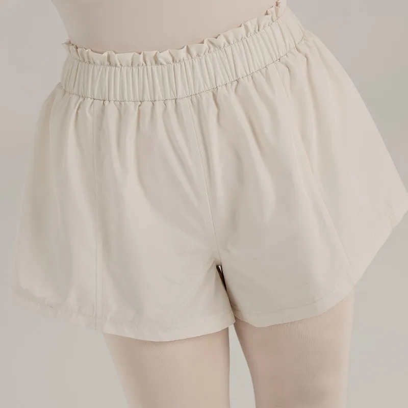 Women Ballet Dance Shorts Female High-waisted Ruffled Lace Short Loose Women'sballet Dance Wear Adult Basic Training Clothes