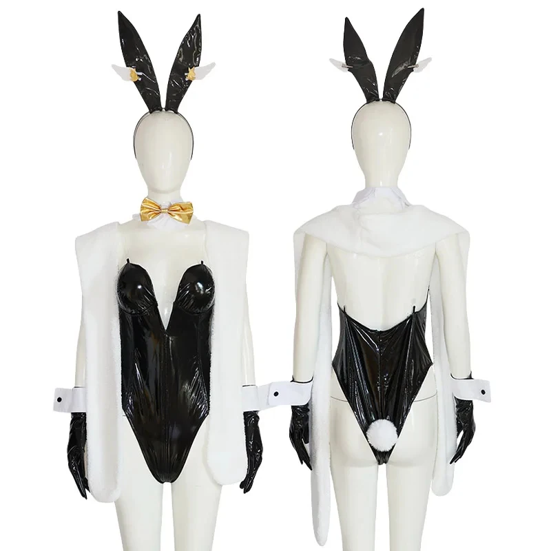 

v;3,f\6,k;Game Alice Costume Girl NIKKE：The Goddess of Victory Cosplay Bunny Suit Pink Black White r;6,b\7,j/