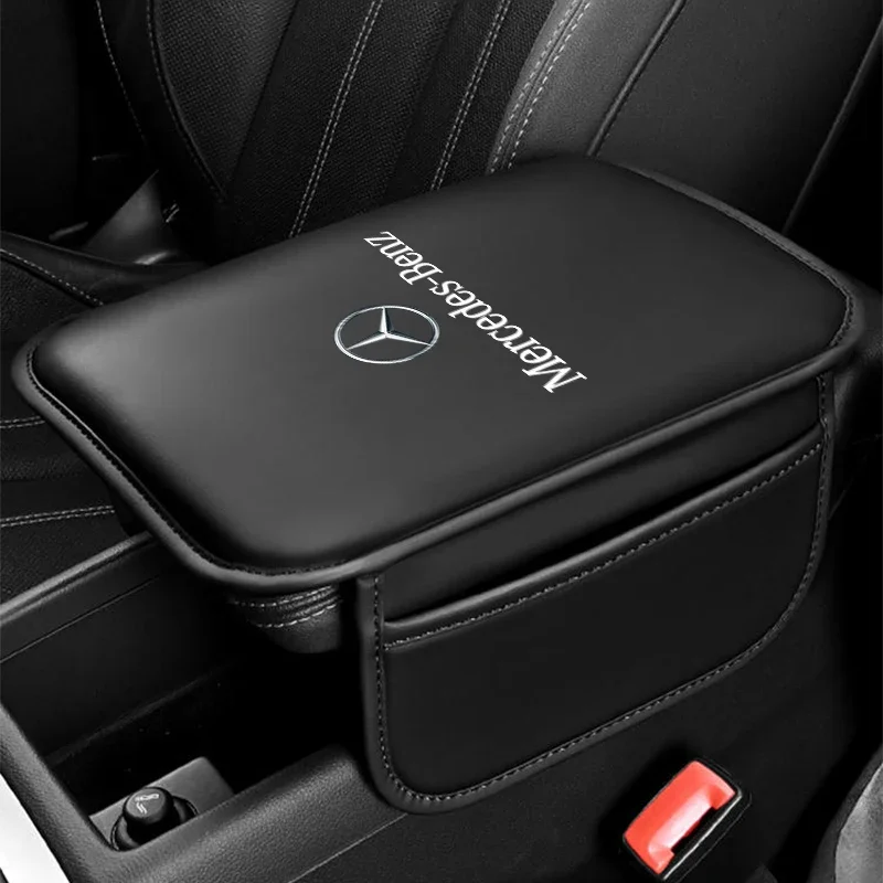 Car Armrest Box Pad Center Console Arm Rest Storage Pocket For Mercedes Benz AMG W177 W176 X166 X167 C257 C218 X253 C118 C117