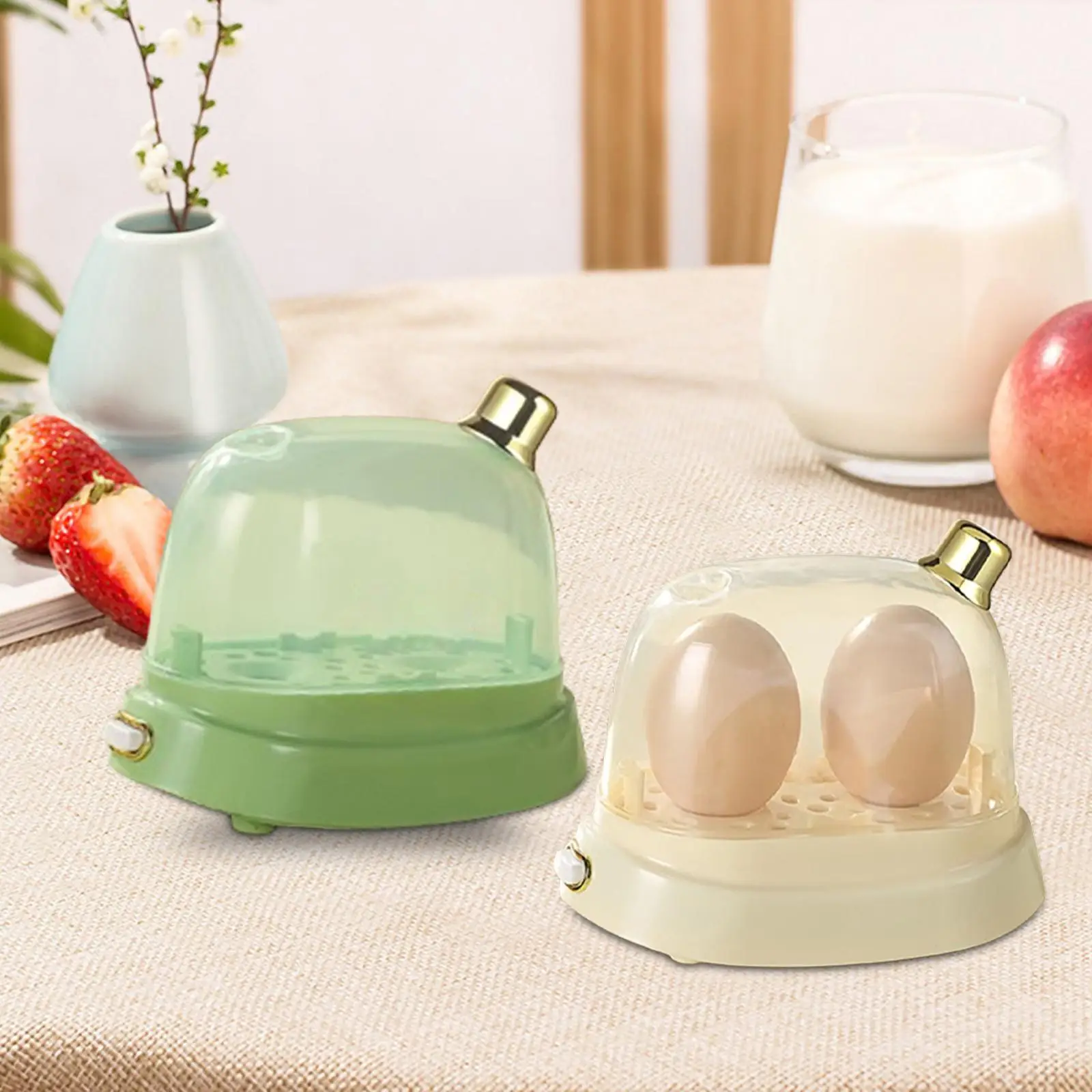 Egg Cooker US Plug Hard Boiled Multifunction Fast Heated Cooks Eggs Dining Egg Steamer for Vegetables Cooking Kitchen Office Pot