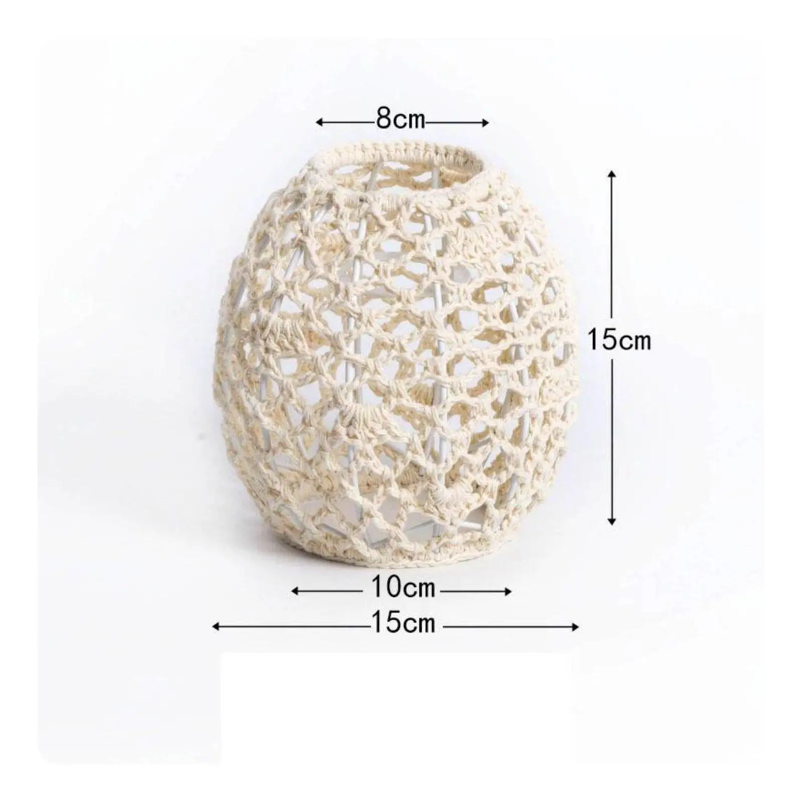 Macrame Lamp Shade Aesthetic Boho Hanging Lamp Shade Easy to Install Handmade