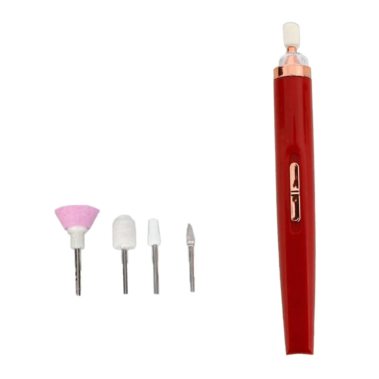 Perceuse à ongles électrique sans fil avec mini lime à ongles compacte à 5 têtes