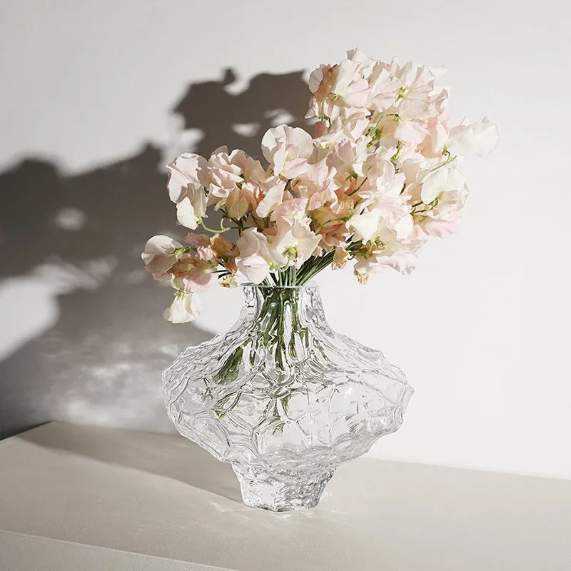 Wabi Sand windshield vase, irregular transparent water vase