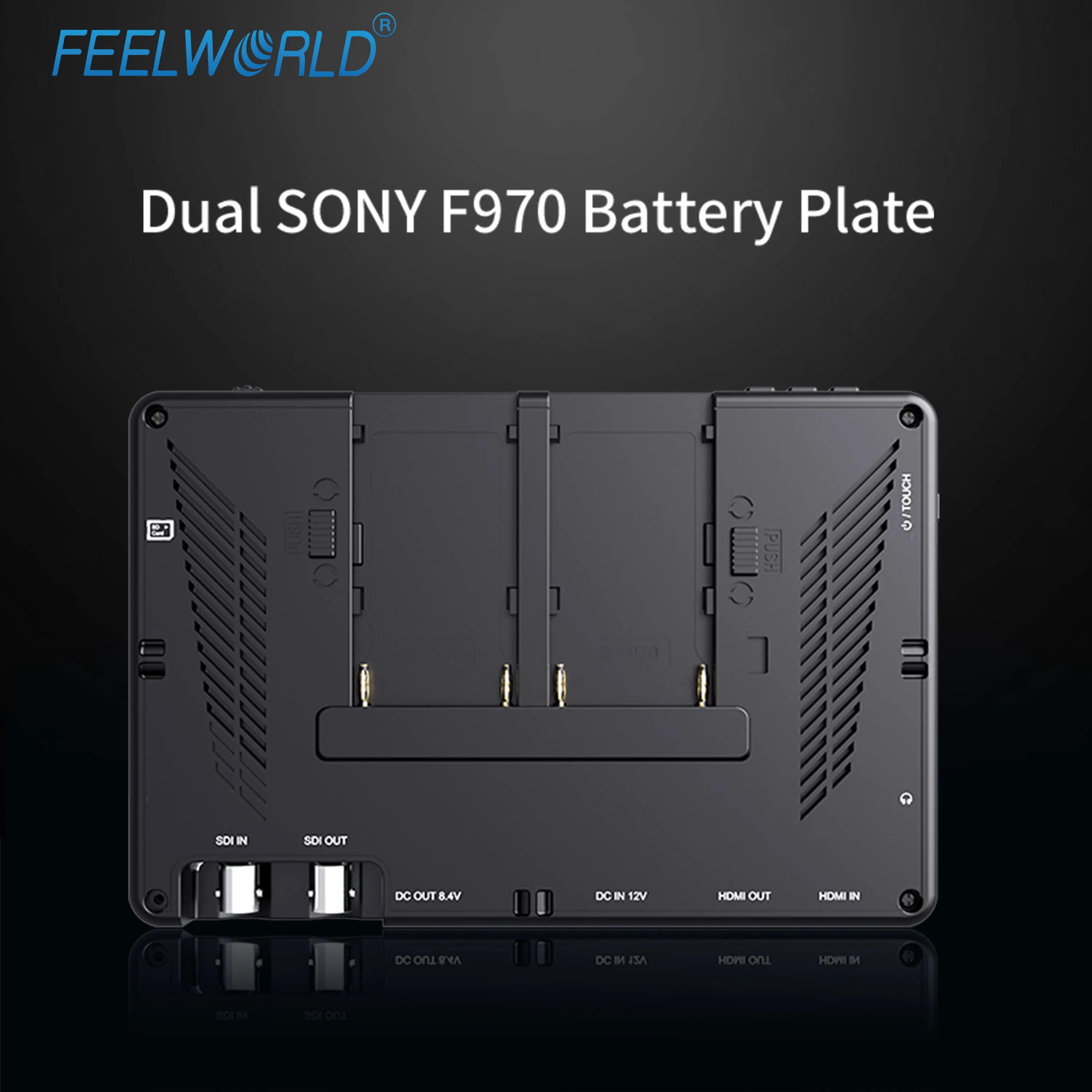 كاميرا Feelworld LUT7S مراقبة ميدانية 7 بوصة 2200nits IPS عرض OEM شعار مخصص شاشة بدء التشغيل مع شاشة لمس موجية #4