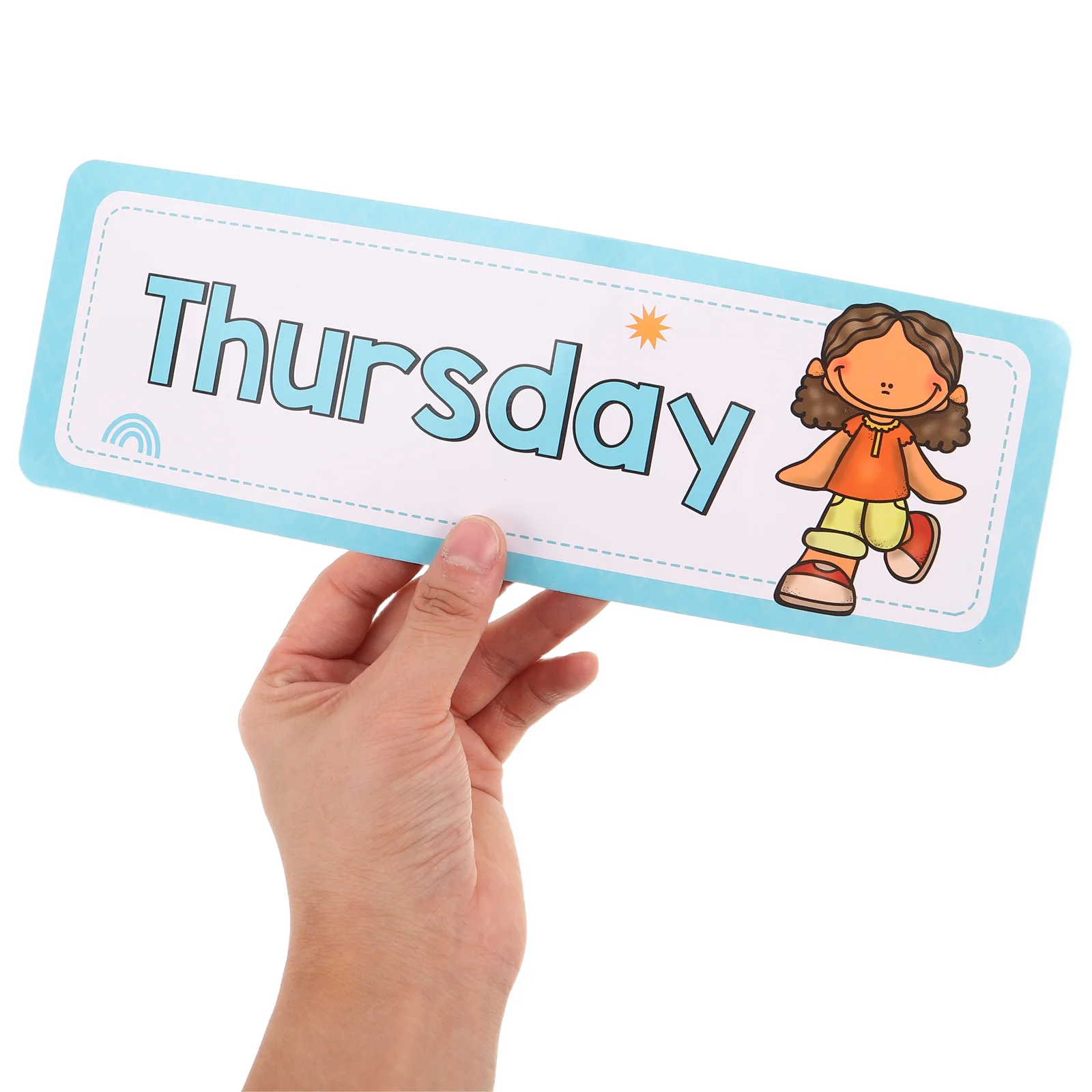 8 stuks Kids Peuter Flash-kaarten Opvallende cartoons Handige draagbaarheid Vroeg Engels onderwijs Huishoudelijk leren