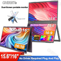 15.6“/16” Portable Dual /Singel Monitor 1080P HDR 16:9 Low Blue Light For XBox PS4 / 5 Switch Cell Phone PC Loptop Extension