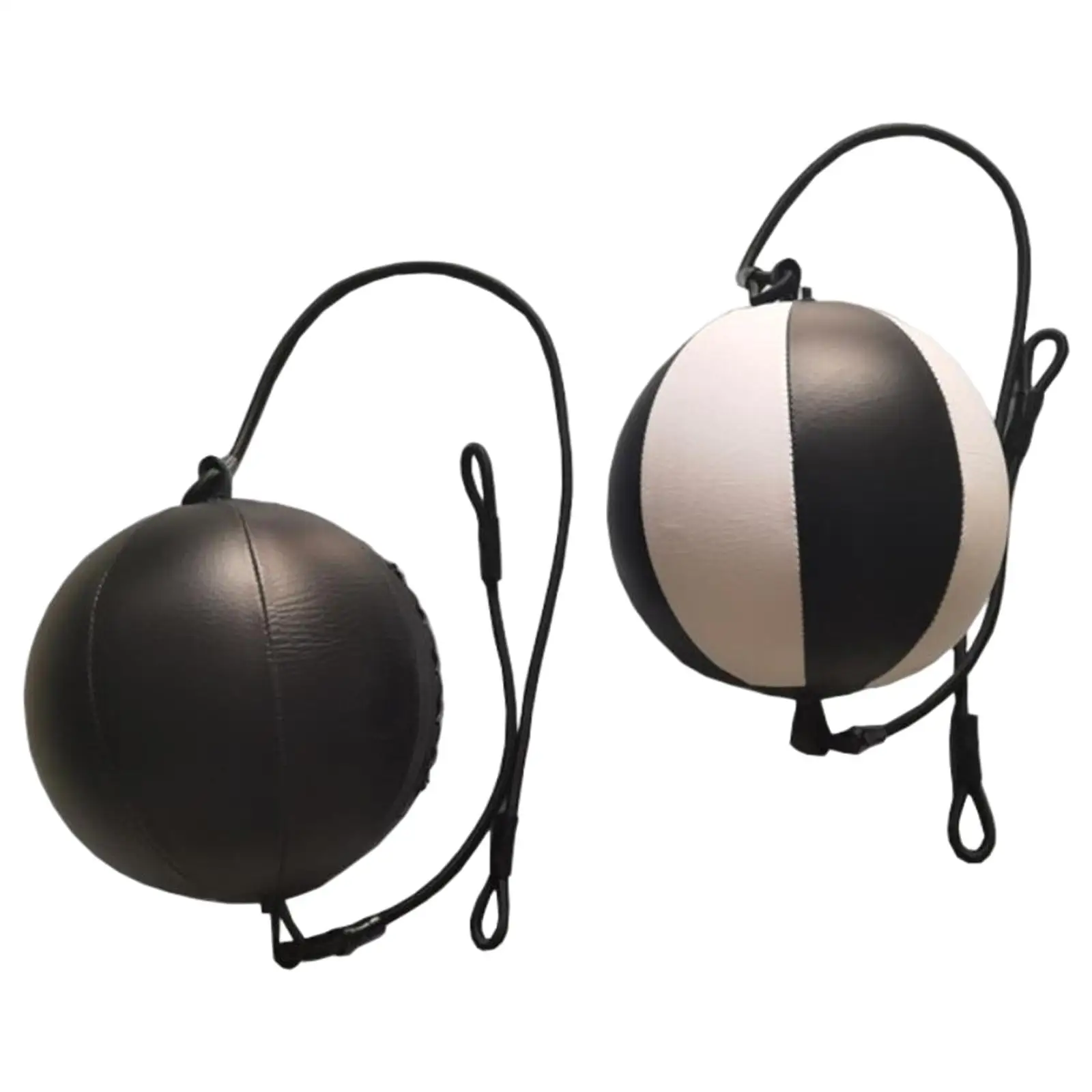 PU Double End Speed Ball Adjustable Boxing Punch Bag for Hand Eye Coordination Adults Kids Home Gym