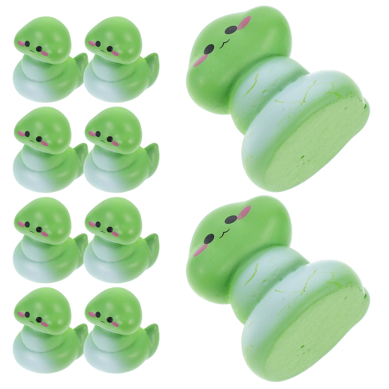

10 Pcs Resin Snake Figurines Mini Sculptures Tiny Snakes Desk Decorations Year Ornaments Animal Statues Garden Accessories