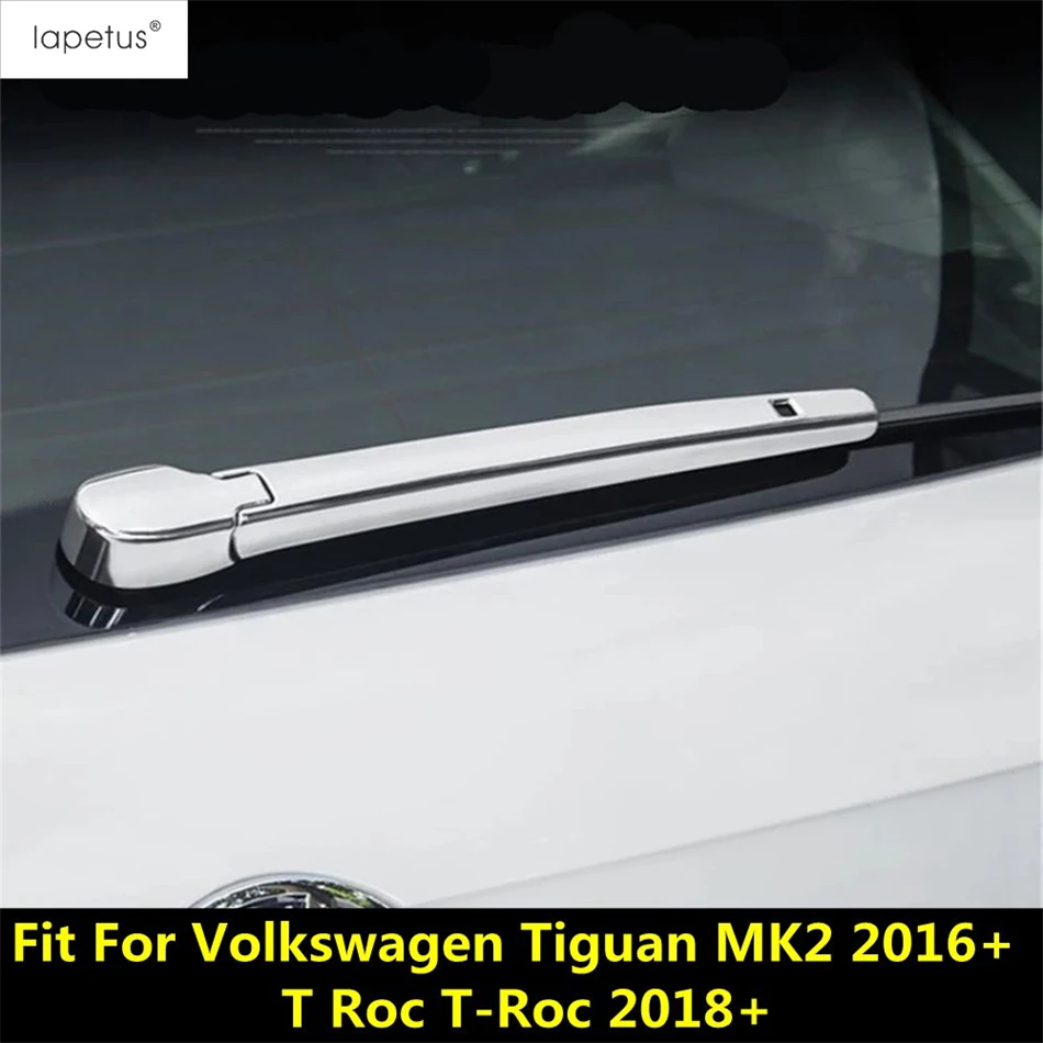 

Car Rear Rain Window Wiper Frame Cover Trim Chrome Accessories For VW Volkswagen T-Roc T ROC 2018 - 2025 / Tiguan MK2 2016 -2025