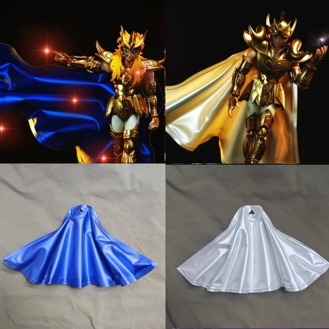 Saint Seiya Anime Shf Seiya Handmade cloak Double layer fabric with Clothes Built In Iron Wire Is for 1/12 Movable Humanoid Toys