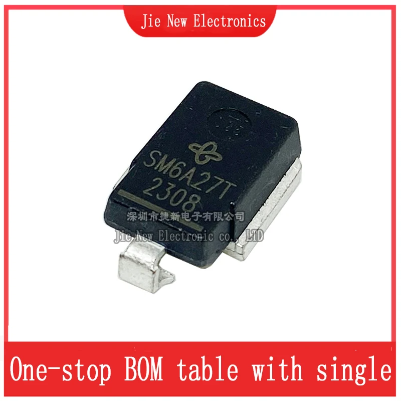 5 Peças/lote SM5A27HE3/2D SM5A27 SM5A27T SM6A27HE3/2D SM6A27 SM6A27T Diodo TVS de Supressão de Transientes Estabilizador de Tensão DO-218AB Stabilo