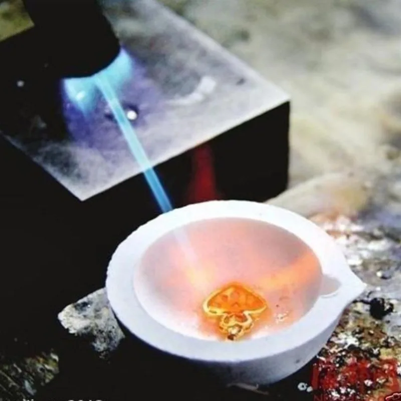 1pc High Temperature Quartz Silica Melting Crucible Dish Bowl Pot Casting Gold Silver Metal Jewelry Casting Container