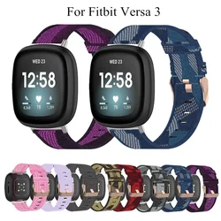 Nylon Loop Strap for Fitbit Versa 3 4 Band Women Men Adjustable Breathable Sport Bracelet  for Fitbit Sense 2 Smart watch Corre