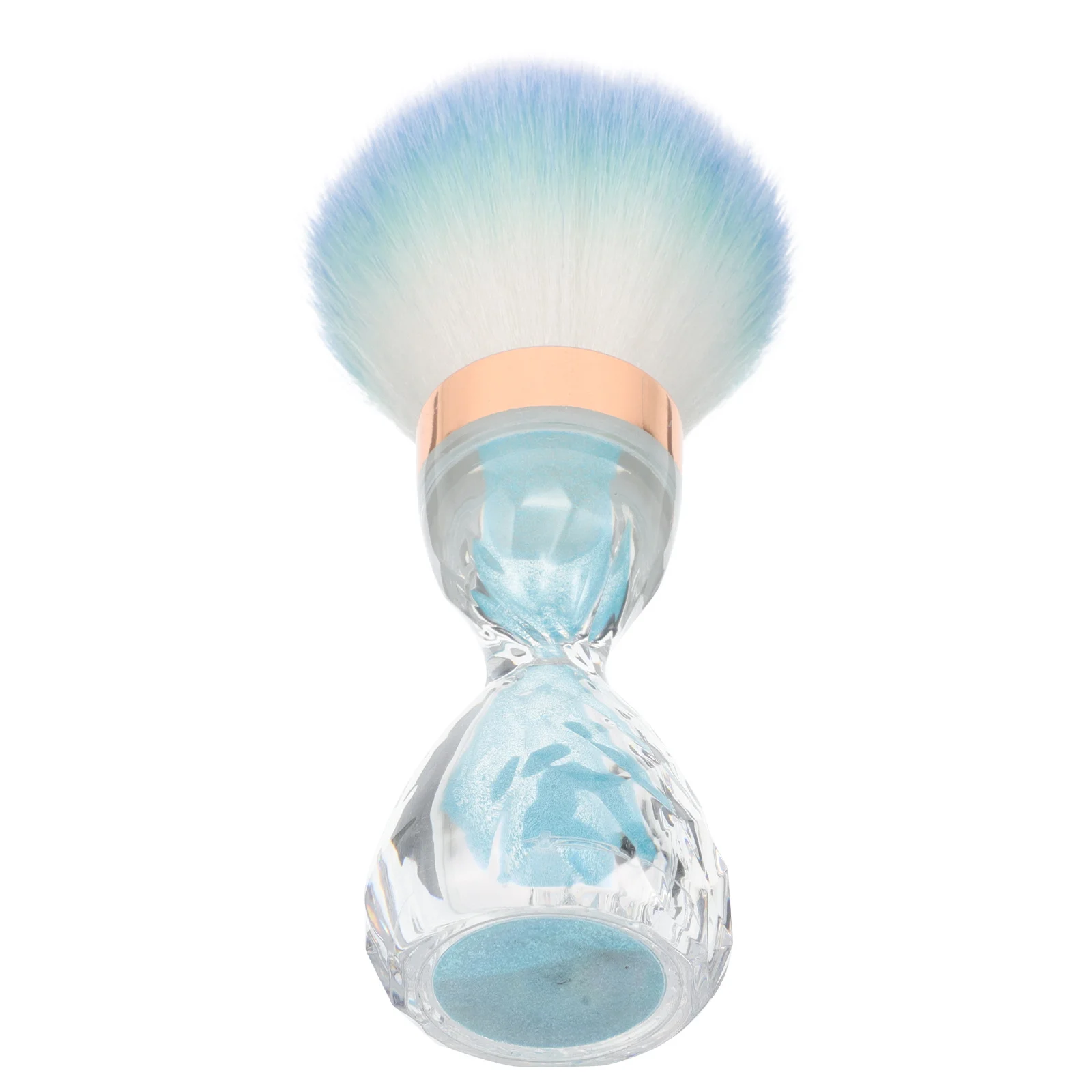 ネイルダストブラシクリーナーブルーラージソフトブラシメイクアップツール用アクリルネイルアートクリーニングポータブルダストリムーバーツールサロン