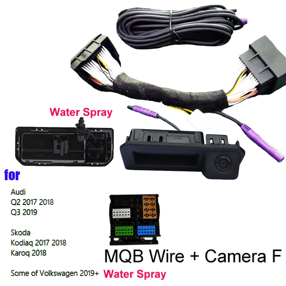Auto CanBus Omkeren Dynamische Traject Achteruitrijcamera HD Voor Skoda Octavia/Volkswagen Tiguan 187B280 MQB PQ/Audi A5 Q5