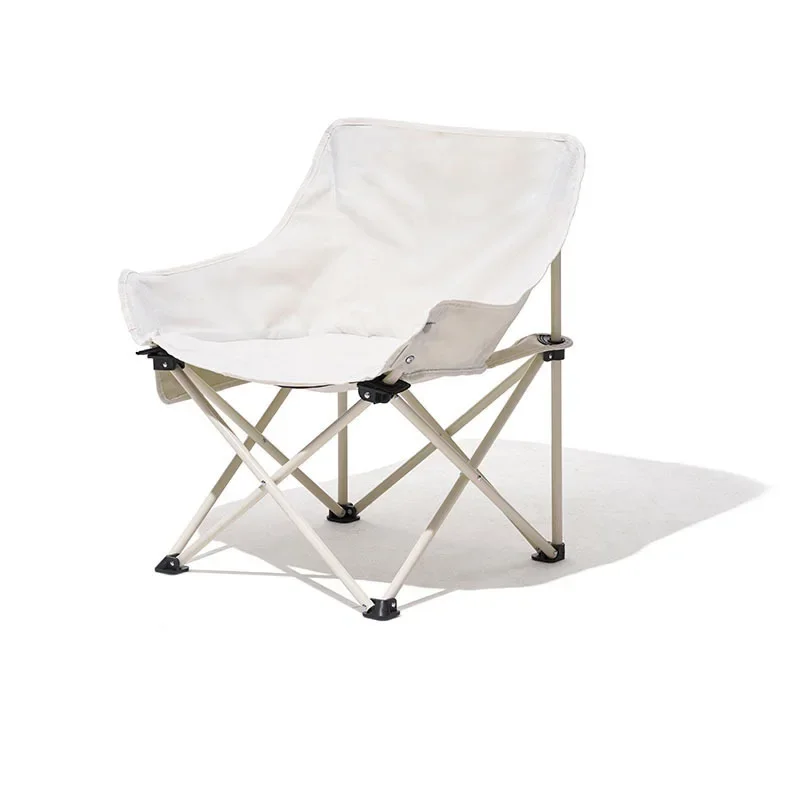 Chaise de pêche de qualité supérieure avec dossier, chaise de lune pliable portable, camping en plein air, durable et déchirable