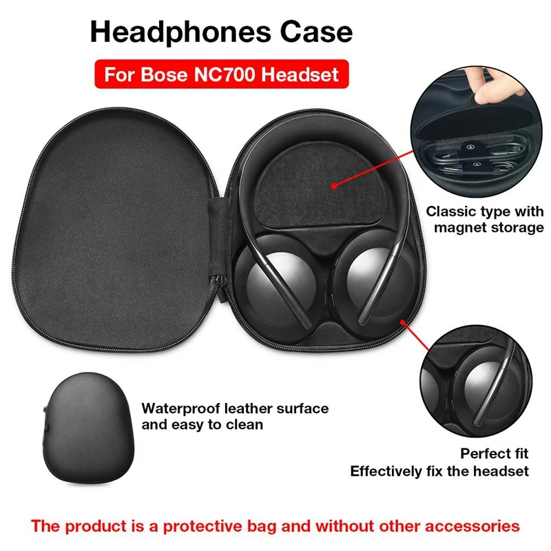 กระเป๋าเก็บของแบบพกพาที่คลุมกระเป๋าหิ้วเคสสำหรับหูฟัง NC700 Bose กันน้ำ