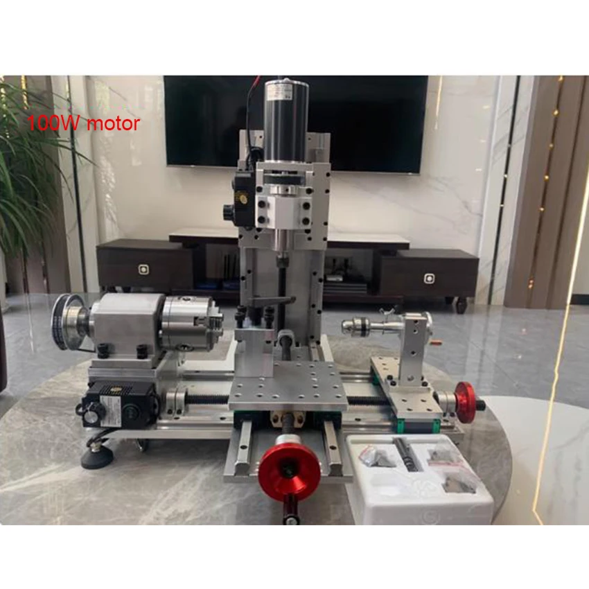 Small Milling Drilling Integrated Lathe Light-Duty Vehicle Milling and Drilling Integrated Energy Lathe Milling Drilling Machine