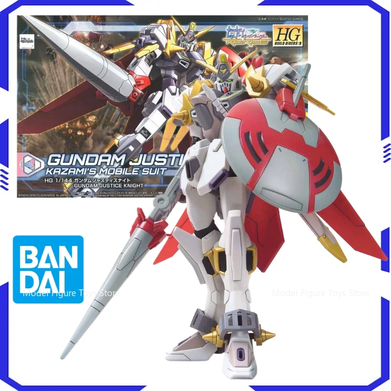 

Bandai Original Model Assembly Kit 1/144 HG-Gundam Justice Knight Anime action character assembly model toy robot boy gift
