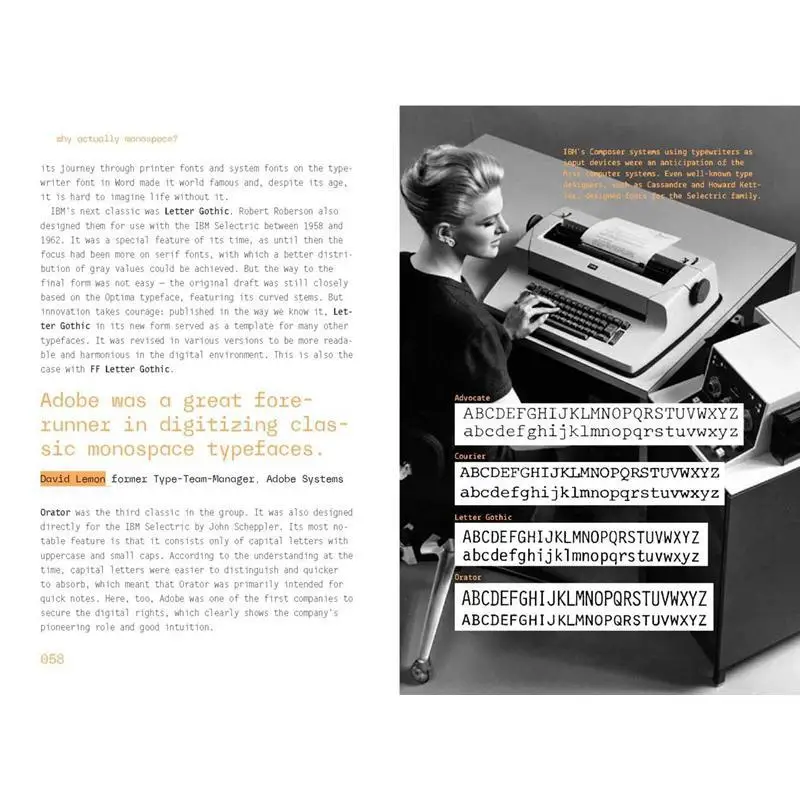 Mono Is The New Black Monospace Fonctionary Robert Steinmller Verlag Niggli 9783721210316 Book