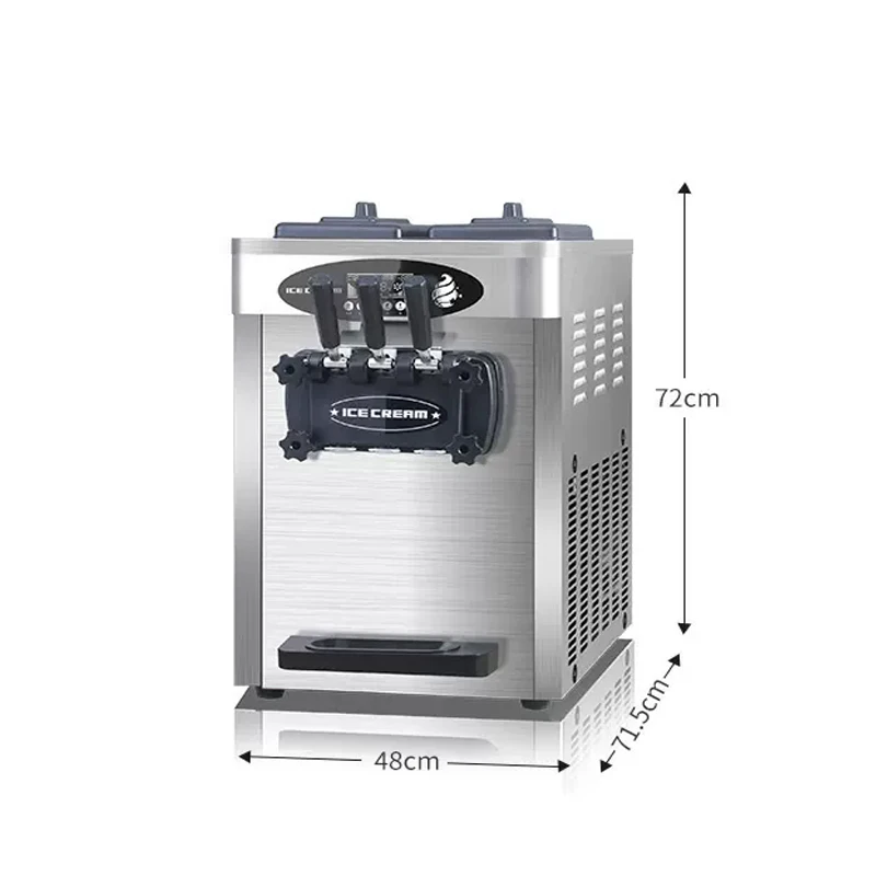 Ice Cream Machine GQ-618STB 1800W Commercial Desktop Vertical Small Automatic Home Soft LCD Panel Puffing Maker Countertop