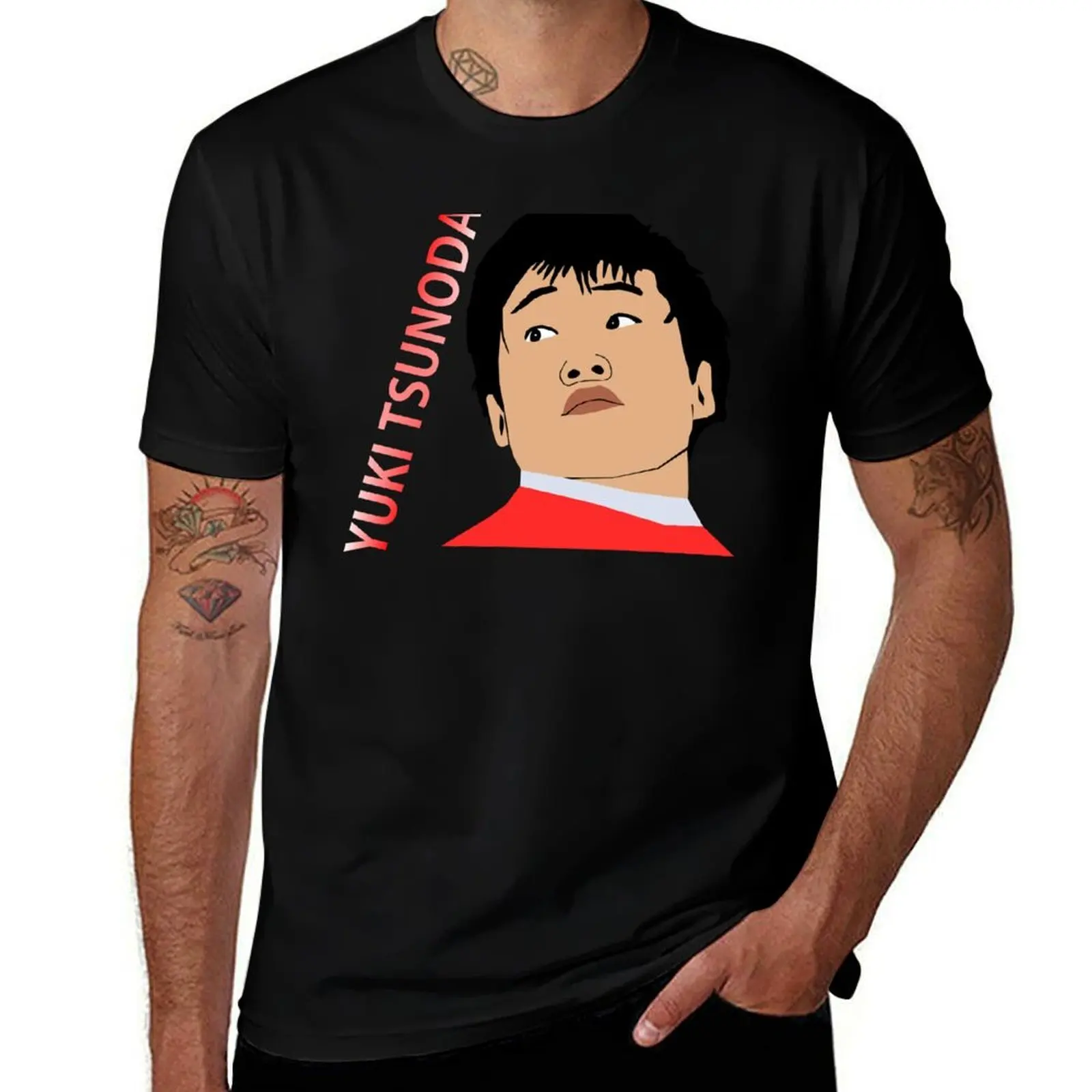 

Yuki Tsunoda illustration T-Shirt affliction shirts customs design your own quick-drying funny meme t-shirts Men's t shirts