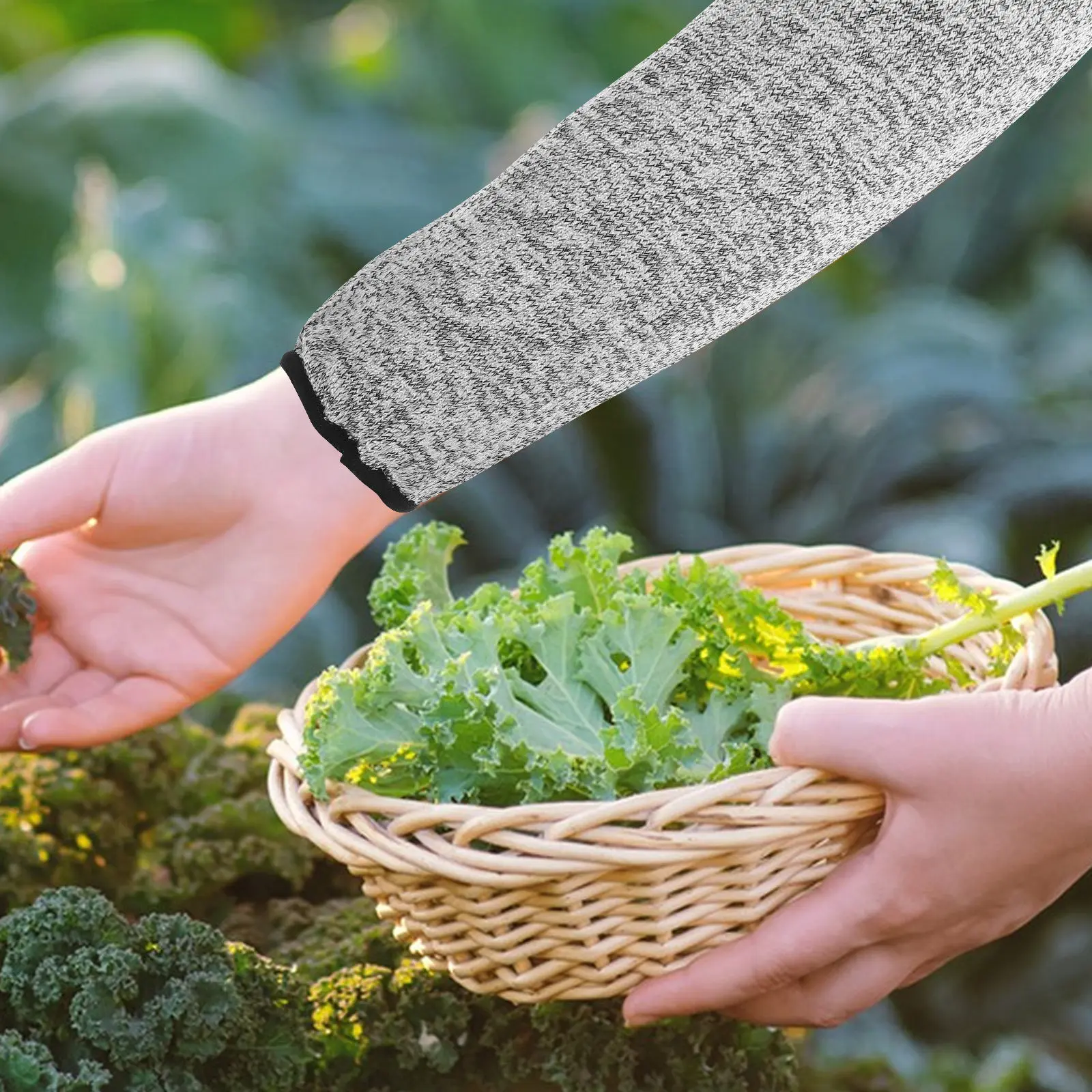 

1Pair Cut Resistant Arm Sleeves Breathable Protective Forearm Cover for Gardening Woodworking Construction Safety