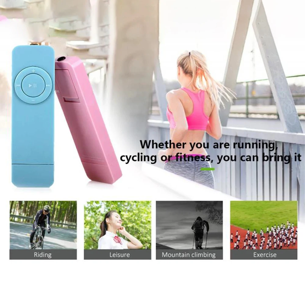 Портативный мини-MP3-плеер, USB-линейная карта, U-диск, музыкальный плеер, USB 2,0, звук без потерь, музыкальные медиаплееры для бега, ходьбы